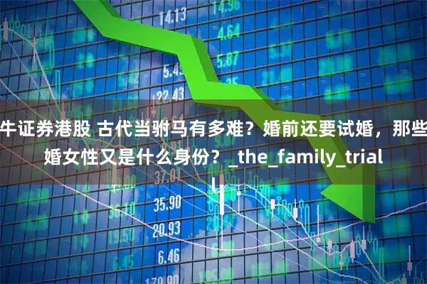大牛证券港股 古代当驸马有多难？婚前还要试婚，那些试婚女性又是什么身份？_the_family_trial
